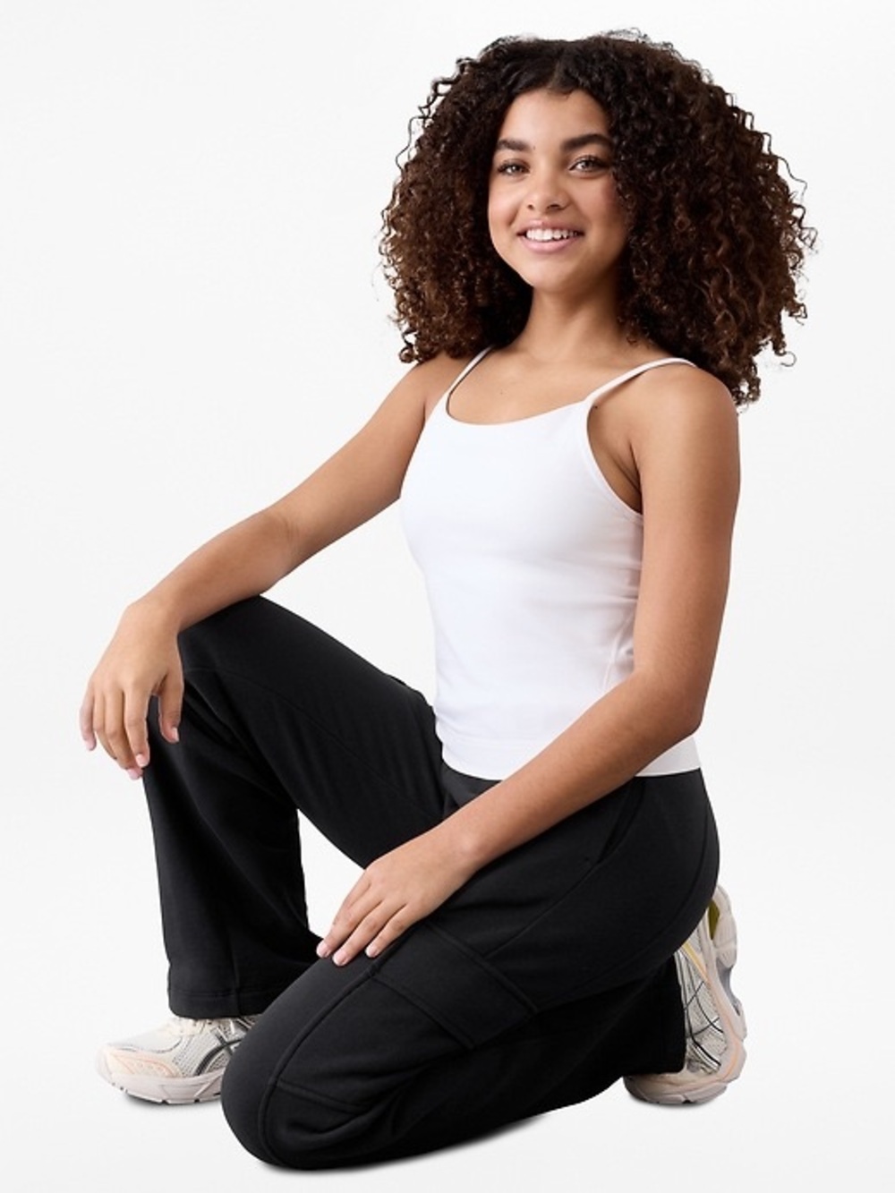 Athleta Girl White Performance Sports Top XL/16